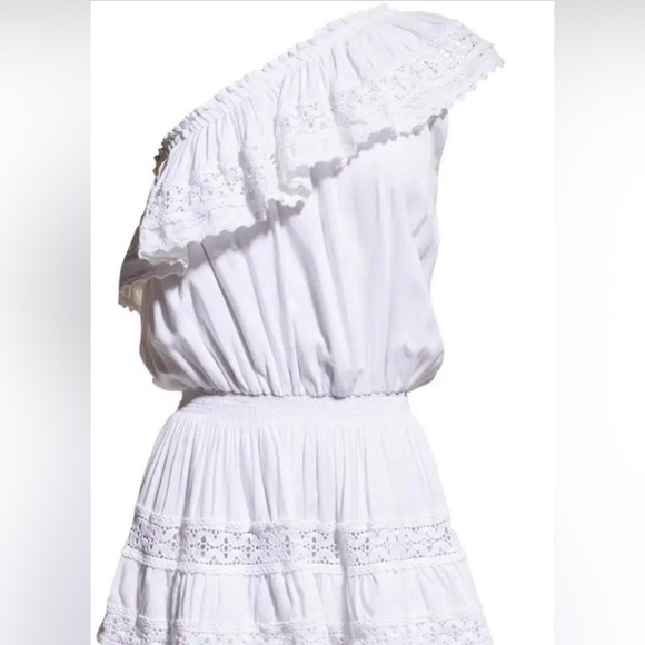 Debbie One-Shoulder Lace-Trim Mini Dress
MELISSA ODABASH - Picture 4 of 4